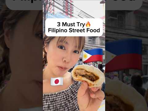 3 Must try Filipino Street Food If Japanese come to the Philippines 🇵🇭🇯🇵 #shorts #philippines