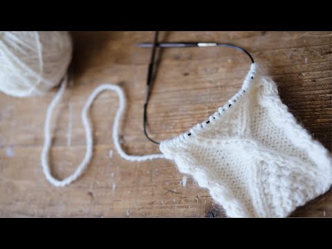 0, About the Chart & How to knit aran stitches / 編み図とアラン模様の編み方 —Diamond aran sweater—