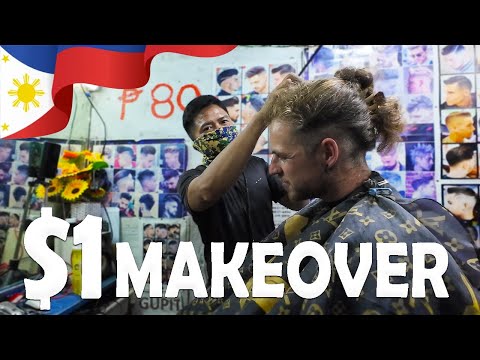 Local Manila Barber Gives Great $1 Haircuts on Streets