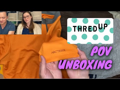 ThredUp Box HUGE WIN or WHAT?! 100 lb ThredUp Unboxing! POV Unboxing! 1st Person Point of View