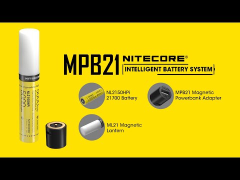 Nitecore Intelligent 21700 Battery System - MPB21 Kit: Magnetic Lantern & Dual Function Powerbank