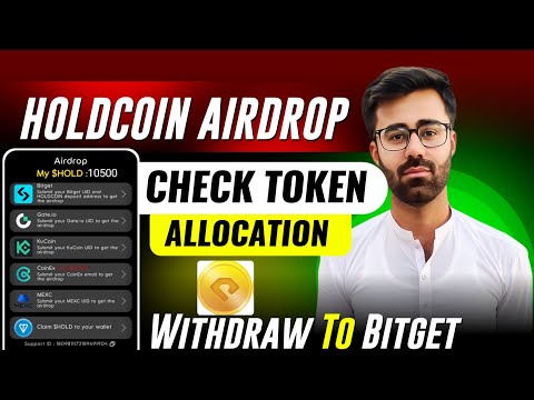 HoldCoin Airdrop Withdraw To Bitget Exchange || HoldCoin Airdrop Withdraw Full Process