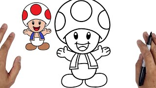 How To Draw Toad Super Mario💌 #HowToDrawToadSuperMario  #ToadSuperMario