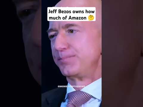 How much does Jeff bezos own of Amazon, small percentages still get you rich #shorts #businesstips