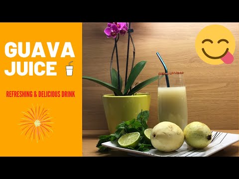 Guava juice / Guava juice recipe / Amrood juice / Easy and quick homemade guava juice / Juice recipe