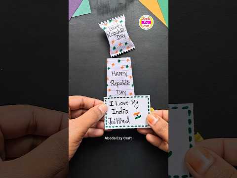 Republic day craft ideas | Tricolor candy #shorts #youtubeshorts #diy #craft