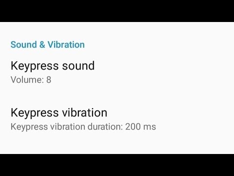 Vivo y71i || how to turn on keyboard typing sound and vibration