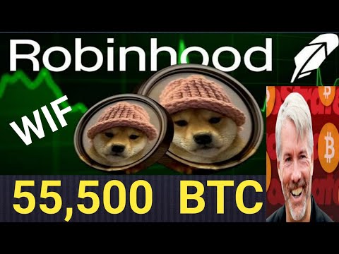 WIF Robinhood Listing || 55,500 BTC Buying ||  100K BTC SOON || Wazirx Update || ICE New Project