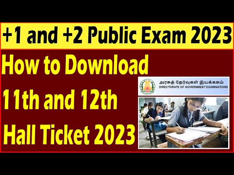 Online-ல் 11, 12-ம் வகுப்பு Public Exam Hall Ticket  Download செய்வது எப்படி| Info Circles Tamil