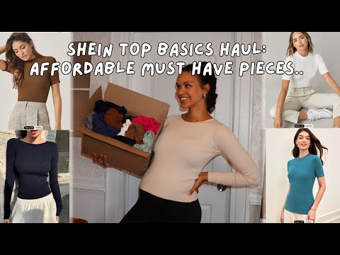 SHEIN 2023 TOP BASICS HAUL: Must have pieces for work, casual style & wardrobe staples! •AFFORDABLE•