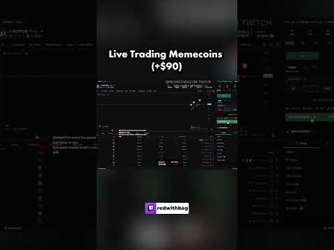 I Made $90 Trading Memecoins Live!