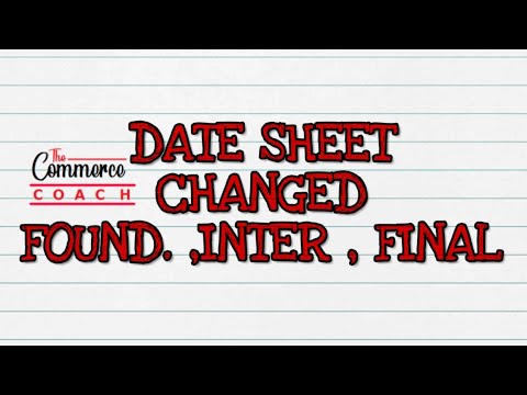 Date 📆 Sheet Changed FOUND | INTER | FINAL - GOOD NEWS