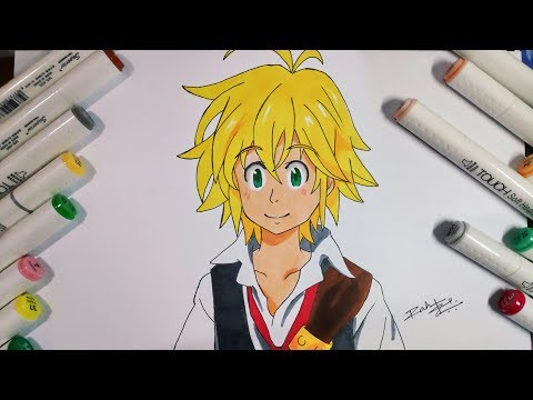 Drawing Meliodas (The Dragon Sin) - The Seven Deadly Sins