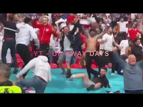 ABSOLUTE CHAOS AS ENGLAND FANS CELEBRATE HARRY KANE’S GOAL TO BEAT GERMANY AT WEMBLEY | EURO 2020