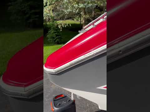 Waxing 32 yo Boat to a Shine