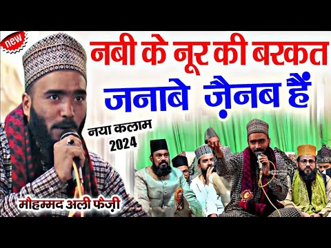 नबी के नूर की बरकत जनाबे जैनब हैं Mohammad Ali faezi Naat rdx Islamic channel uploaded #viral videos