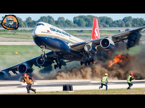 Extreme Dangerous Aviation Moments Caught On Camera 2024! - Heavy Equipment Fails