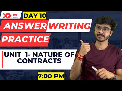 LIVE Answer Writing - Business Laws DAY 10