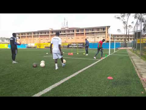 Uganda Cranes goalkeepers Charles Lukwago and Salim Jamal special training with Ssebagala Swaibu