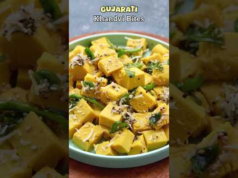 Gujarati Khandvi Bites 😋 #shorts #khandvi #gujaratirecipe #easysnacks #asmr #recipe #viralvideo