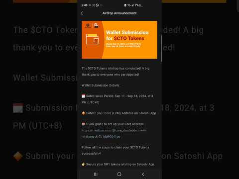 How to Link your EVM Wallet Address to your Satoshi app for your $CTO Airdrop || #satoshi