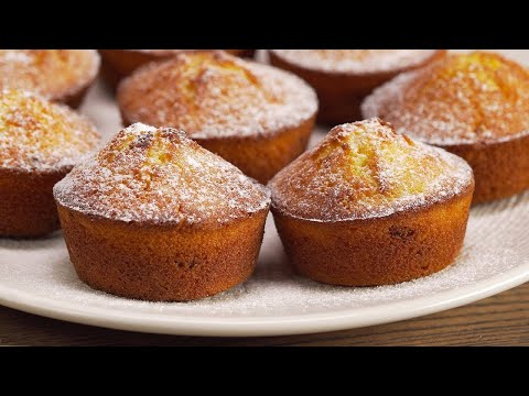 Fluffy & Easy SEMOLINA CUPCAKES with Nuts, Raisins and Dried Apricots. Recipe by Always Yummy!