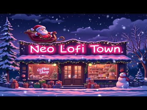 Snowy Christmas Coffee Shop Vibes ☕🎄❄️ – Lofi Hip Hop Beats for Relaxing Winter Nights 🌨️✨🎶