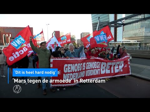 In Rotterdam is een 'mars tegen de armoede' en dat is hard nodig | Hart van Nederland