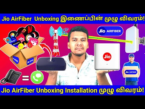 Jio AirFiber Unboxing And Installation Full Details In Tamil | Jio AirFiber New Connection In Tamil