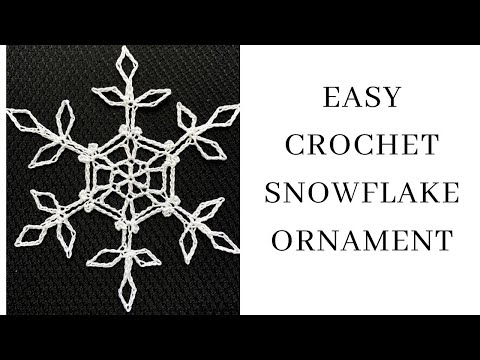 How to Crochet Elegant Snowflake Ornament Pattern