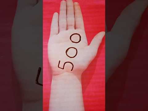 500 Number Easy Mehndi Design Trick #mehndi #easymehndi #ytshorts #shorts #viral