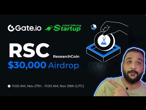 RSC  AIRDROP | RESEARCH COIN  STARTUP STAKING || GATE.IO STAKING FOR AIRDROP || FULL DETAILS HINDI