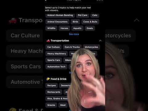 How to add topics to your reels to increase reach to your audience