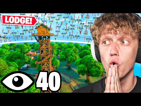 I Got All 40 Players To Land LONELY LODGE In Fortnite Reload!