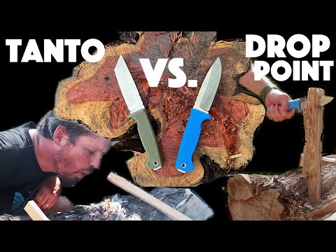 Tanto Vs Drop Point! Which do you choose? Demko FreeReign Fixed Blade Review.