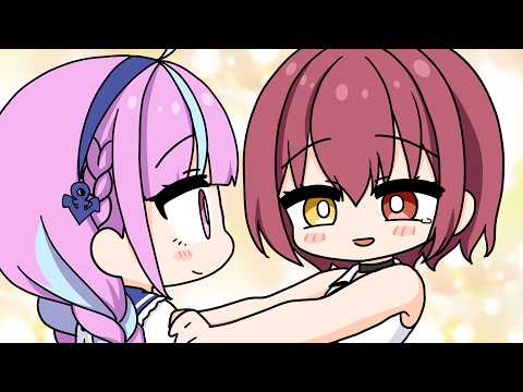 C’mere, show me the face of a daughter leaving the nest【Hololive AnimatedClip/Eng sub】【Minato Aqua】