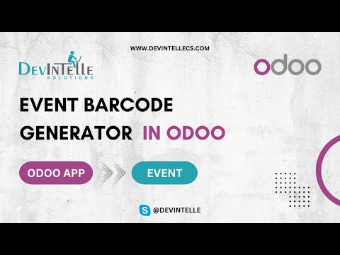 How to Event barcode generator in Odoo | Odoo Events