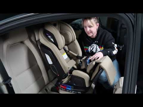 Graco Nuna & Clek 3 Across Car Seat Installation in Compact Car