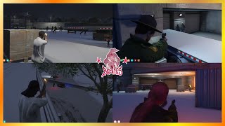 Besties Get Pushed By Cops At NOOSE Building After Bank Truck (Multi POVs) | NoPixel 4.0 GTA RP