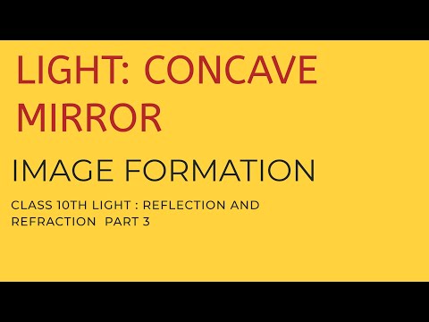 class 10th physics:Image formation by concave mirror