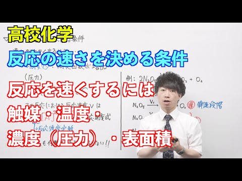 【高校化学】速度② ～反応の速さを決める条件〜