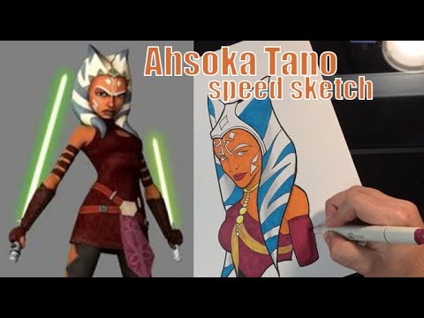 Ashoka Tano Marker Sketch