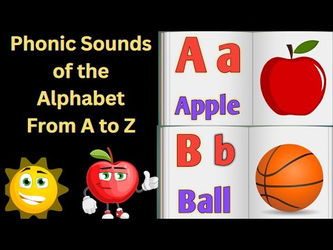 Phonic Sounds of Alphabets A to Z | A for Apple | Kids Educational video #education #trending