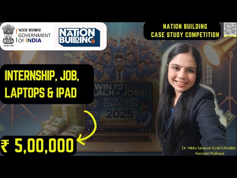 Nation Building Competition 2025 | Win ₹5 Lakhs, MacBooks, Jobs & Internships | Laptop, iPad & Job