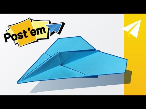 Amazing Sticky Note Paper Airplane! How to make the P-03 Rival | Mini Paper Airplane