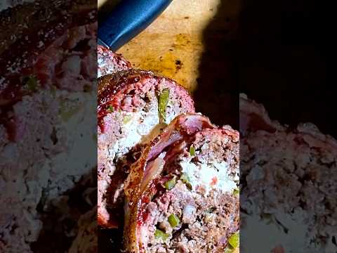 Bacon Wrapped Meatloaf You Want To Try This Recipe #bbq #bacon #shortvideo