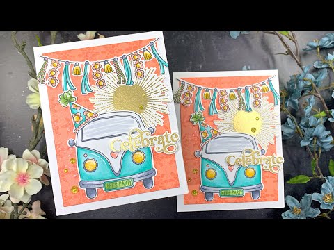 SSS LE Boho Party STAMPtember Kit | 2 Groovy Birthday Cards