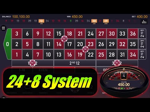 24+8 System 💰💰| Never Loss Unlimited Profit | Roulette Strategy To Win | Roulette Tricks