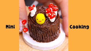 Cute Miniature Chocolate Cake Decorating #shorts