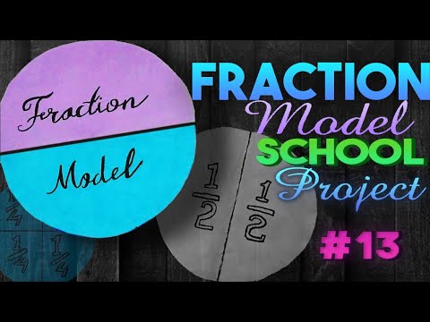 Fraction Model | Make Fraction Folded Circles | School project